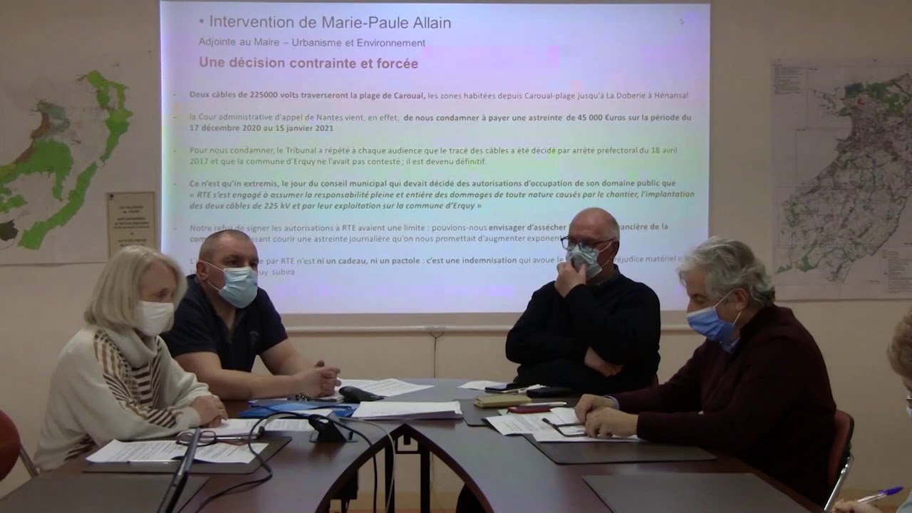 Conférence de presse - Erquy 1er février 2021