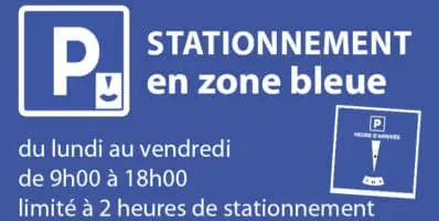 Stationnement en zone bleue