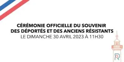 Cérémonie officielle du Souvenir des Déportés et des Anciens Résistants