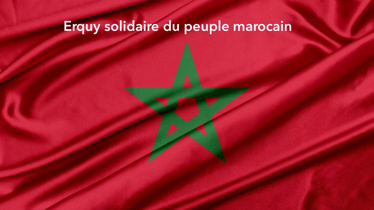 Erquy solidaire du peuple marocain