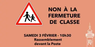 Non à la fermeture d’une classe à l’école Joseph Erhel