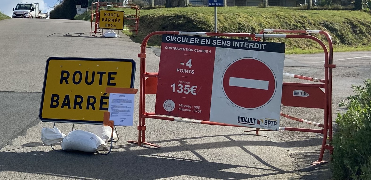 Travaux en direct sur la commune