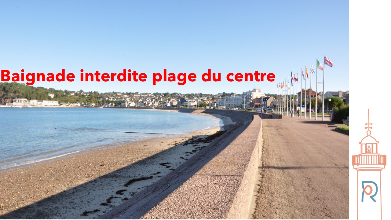 Baignade interdite plage du centre